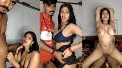 Busty girlfriend gets nasty, sucks his hard cock and shows her tight pussy