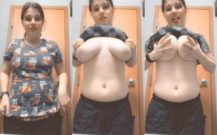 Sexy Desi White Girl Shows her Big Boobs