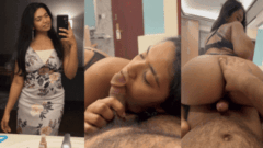 Horny Tamil Babe In Black Lingerie Sucks Till He Says "Aisthe Thoda"& Gets Her Ass Thumbed On The Ride